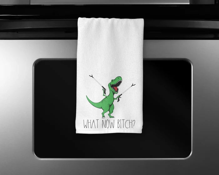 What Now Dinosaur | Kitchen Towel