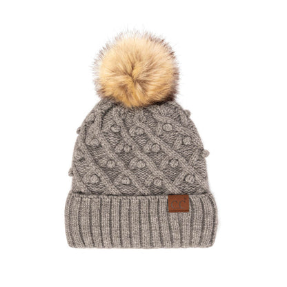 Zara Bobble Beanie Hat